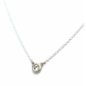 TIFFANYCo Tiffany by the Yard Necklace Silver Aquamarine